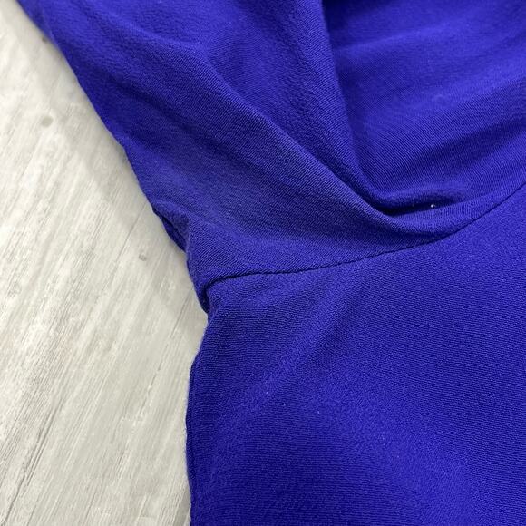 Vintage Karin Stevens Purple Embroidered Beaded Long Sleeve Button Front Blazer - Picture 5 of 9